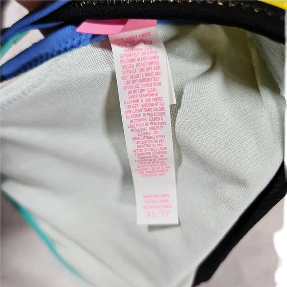 Victoria's Secret Strappy Triangle Bikini Top, Neon Green, XS - Picture 11 of 14